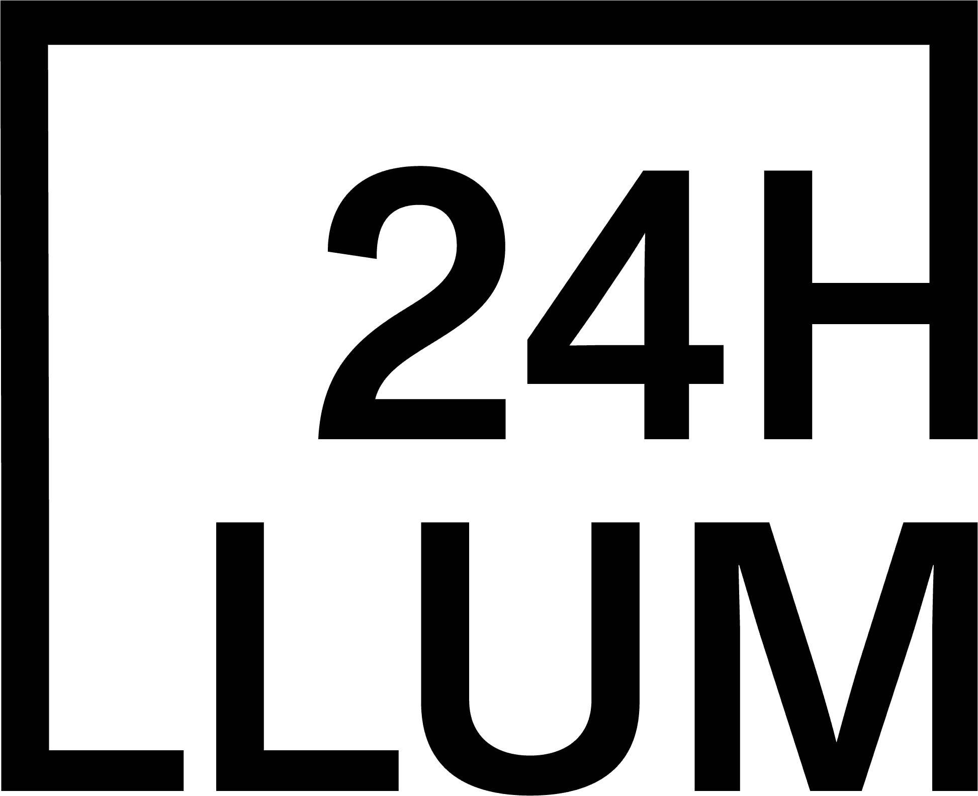 Logo de 24HLLUM, electricista 24 horas en Barcelona.