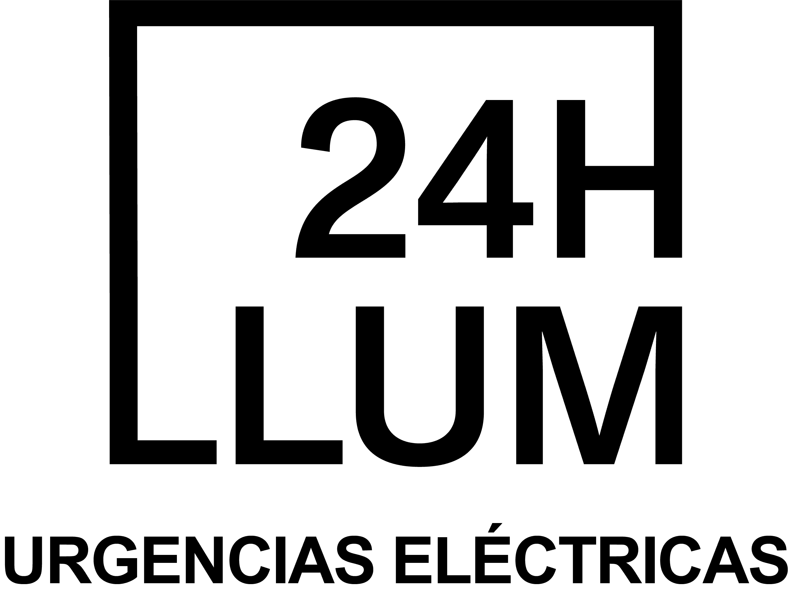 Logo de 24HLLUM urgencias eléctricas.